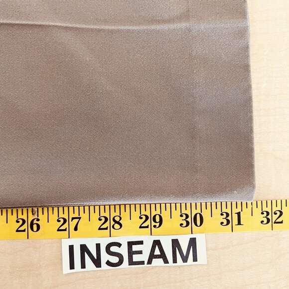 Dockers Men's Brown Pants Size 36x32 Flat Front Mid Rise Straight Leg Cotton - Picture 10 of 12